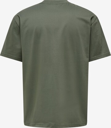 Only & Sons Тениска 'Fred' в зелено