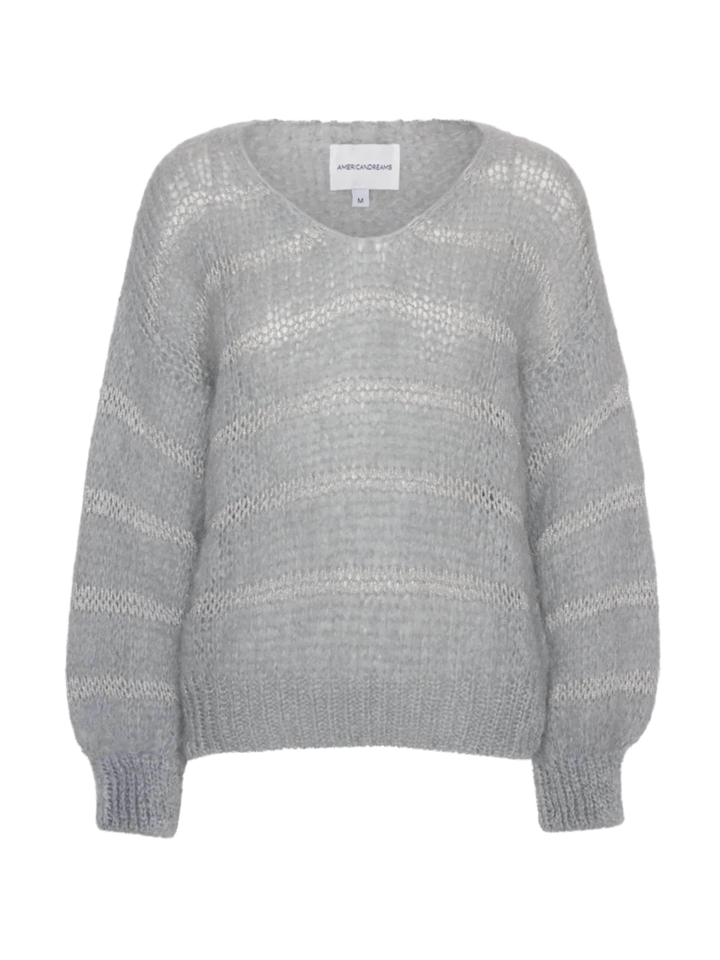 americandreams Sweater 'Katie' in Grey: front