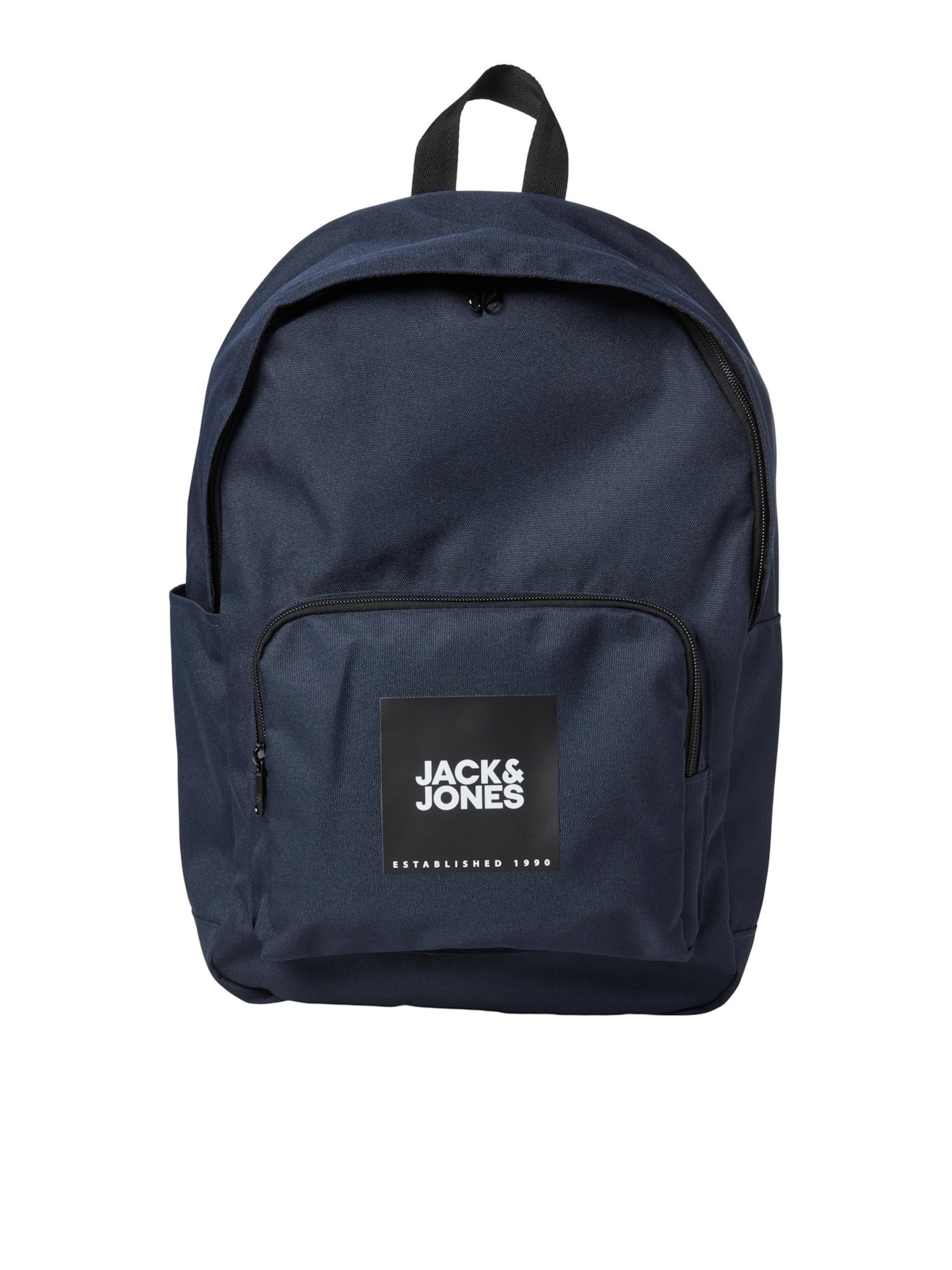 Zaino 'Back to School' di JACK & JONES in blu: frontale