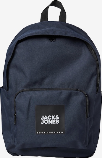 Kuprinė 'Back to School' iš JACK & JONES, spalva – tamsiai mėlyna / juoda / balta, Prekių apžvalga