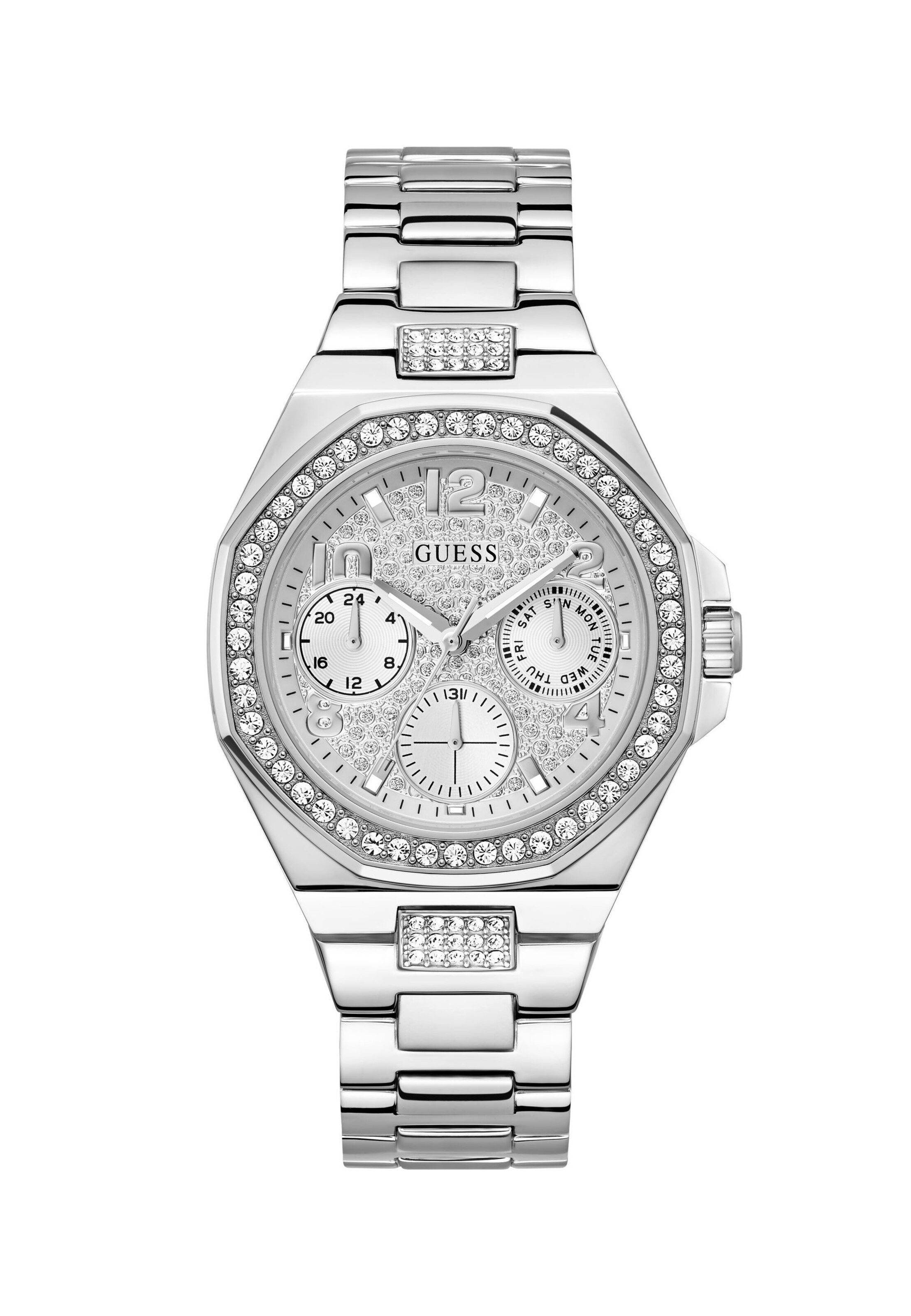 GUESS Analogt ur 'LADY EMPIRE' i sølv
