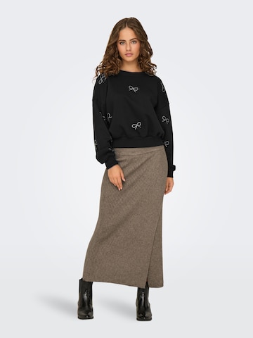 ONLY Sweatshirt 'ONLBerit' in Schwarz