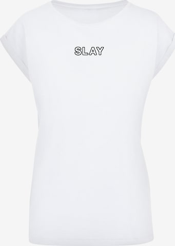 F4NT4STIC Shirt 'Slay' in White: front