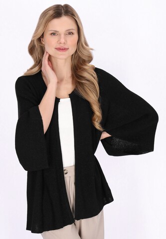 usha WHITE LABEL - Cárdigan 'Minimalistic' en negro: frente