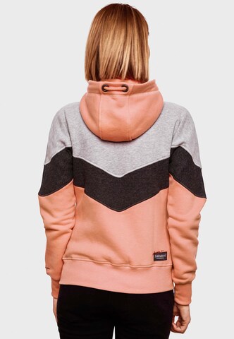 NAVAHOO Zip-Up Hoodie 'Honigperle' in Orange