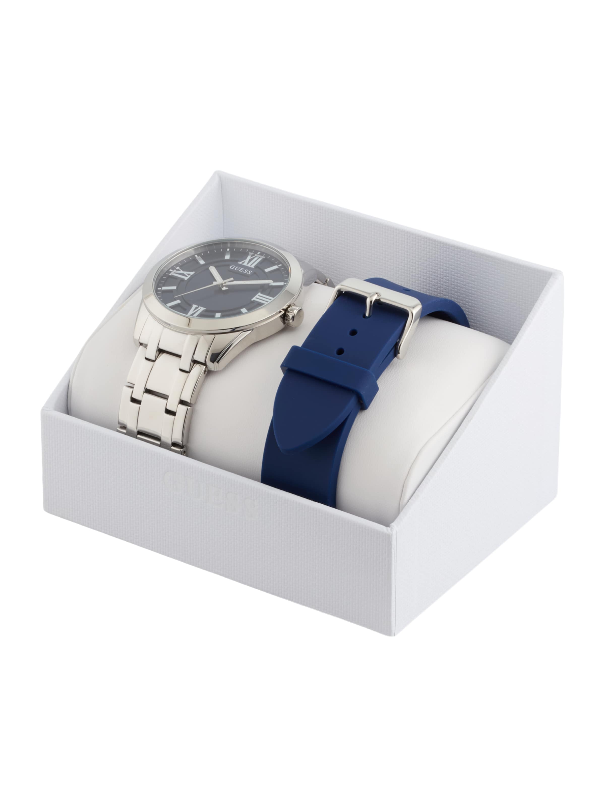 GUESS Zegarek analogowy 'Elliot' w kolorze srebrny