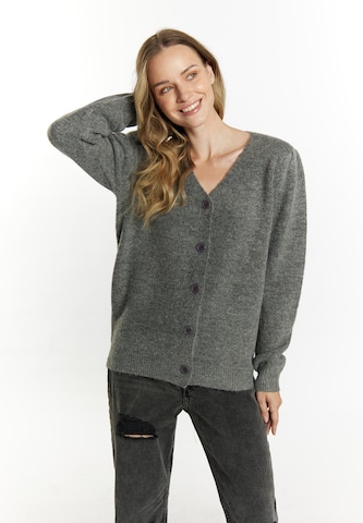 Cardigan 'Altiplano' DreiMaster Vintage en gris : devant