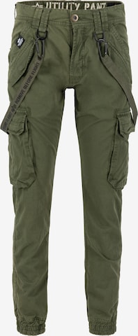 ALPHA INDUSTRIES Cargobroek in Groen: voorkant