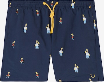 INTIMISSIMI Swim Trunks 'THE SIMPSONS' in Blue: front