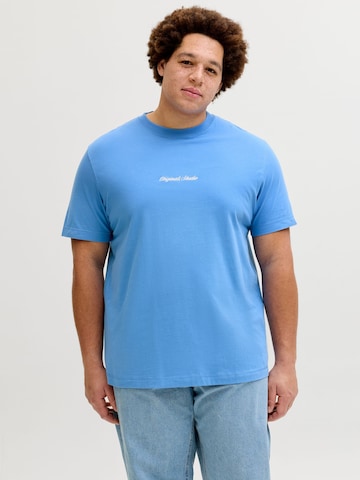 Jack & Jones Plus Shirt 'JORNorrebro' in Blue: front