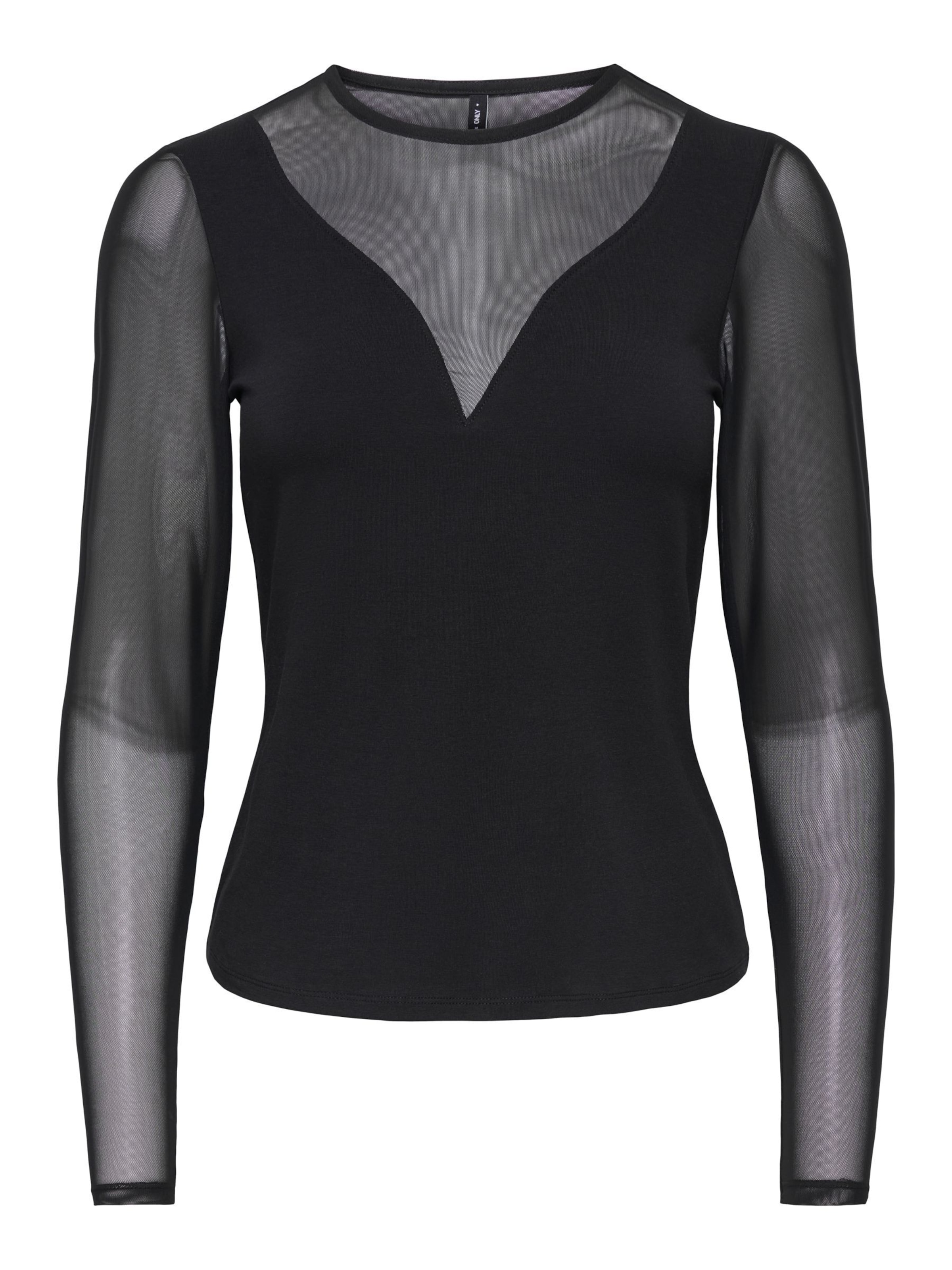 T-shirt 'ONLLive Love' ONLY en noir : devant