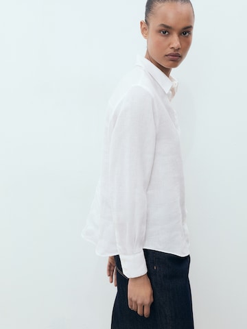 MANGO Blus 'LINO' i vit