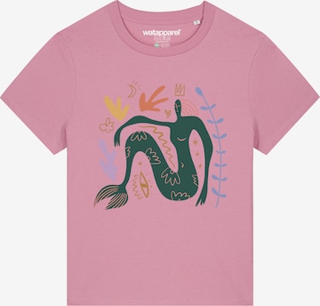 T-shirt 'Love And Flex' Watapparel en rose : devant