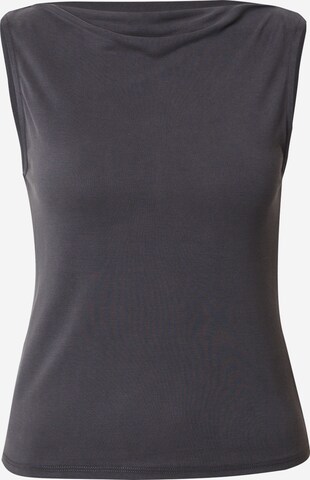 Monki Top 'Anne' in Grey: front