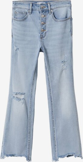 MANGO TEEN Jeans 'trumpet' in himmelblau / braun, Produktansicht