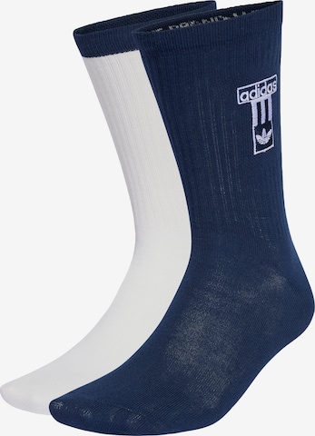 ADIDAS ORIGINALS - Calcetines 'Adibreak' en azul: frente
