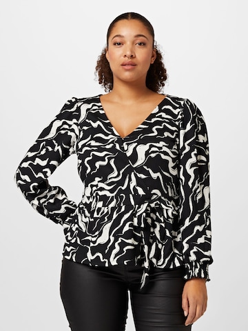 Dorothy Perkins Curve Bluse in Schwarz: predná strana