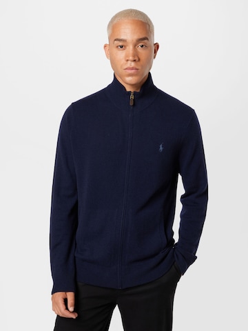 Polo Ralph Lauren Knit Cardigan 'LORYELLE' in Blue: front