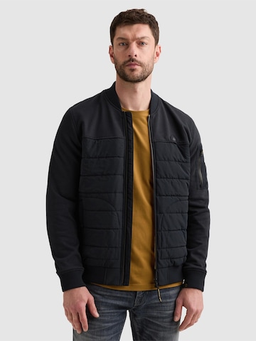 PME Legend Tussenjas 'Hybrid jacket with zipper closure and flight pocket' in Blauw: voorkant
