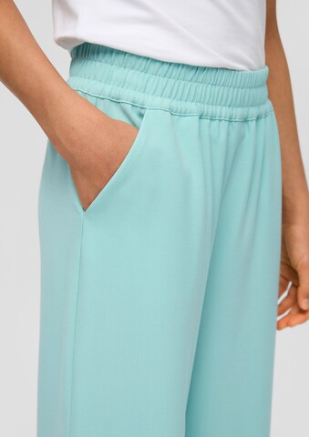 Wide Leg Pantalon s.Oliver en vert