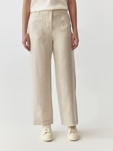 Wide Leg Pantalon 'Torko 1' TATUUM en beige : devant