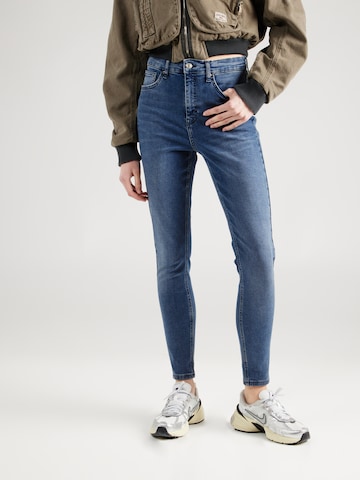 TOPSHOP Slimfit Jeans 'Jamie' i blå: framsida