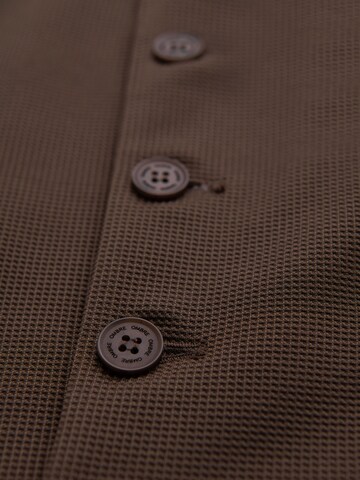 Ombre Bodywarmer 'OM-BLZV-0144' in Bruin