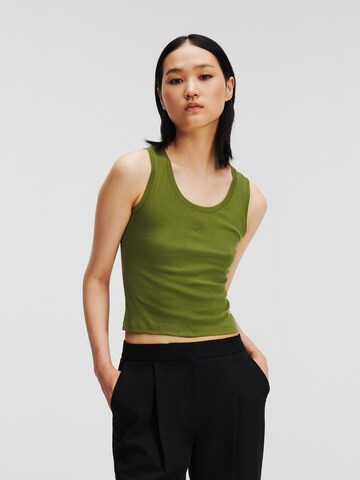 Karl Lagerfeld Top in Green: front