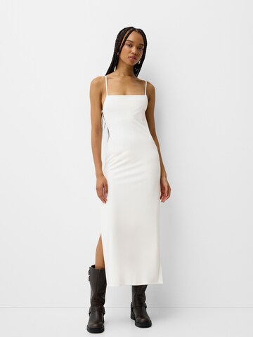 Bershka Dress in Beige: front