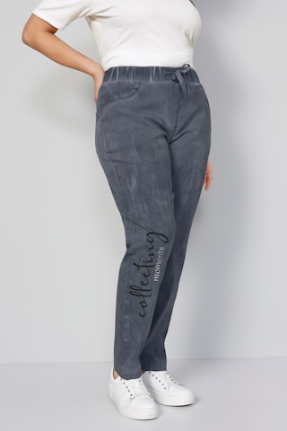 MIAMODA Regular Pants in Grey: front