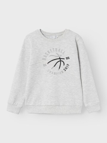 NAME IT - Sweatshirt 'KULAN' em cinzento