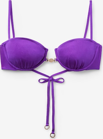 CALZEDONIA Bikini Top in Purple: front