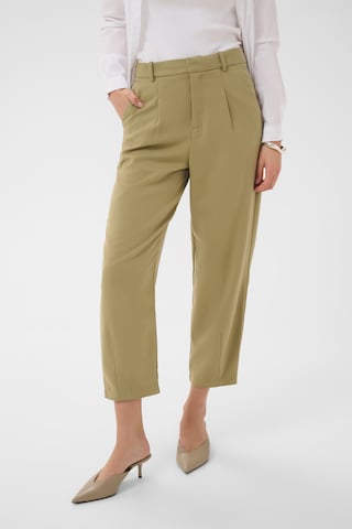 Effilé Pantalon à pince 'KAMerle' Kaffe en vert : devant