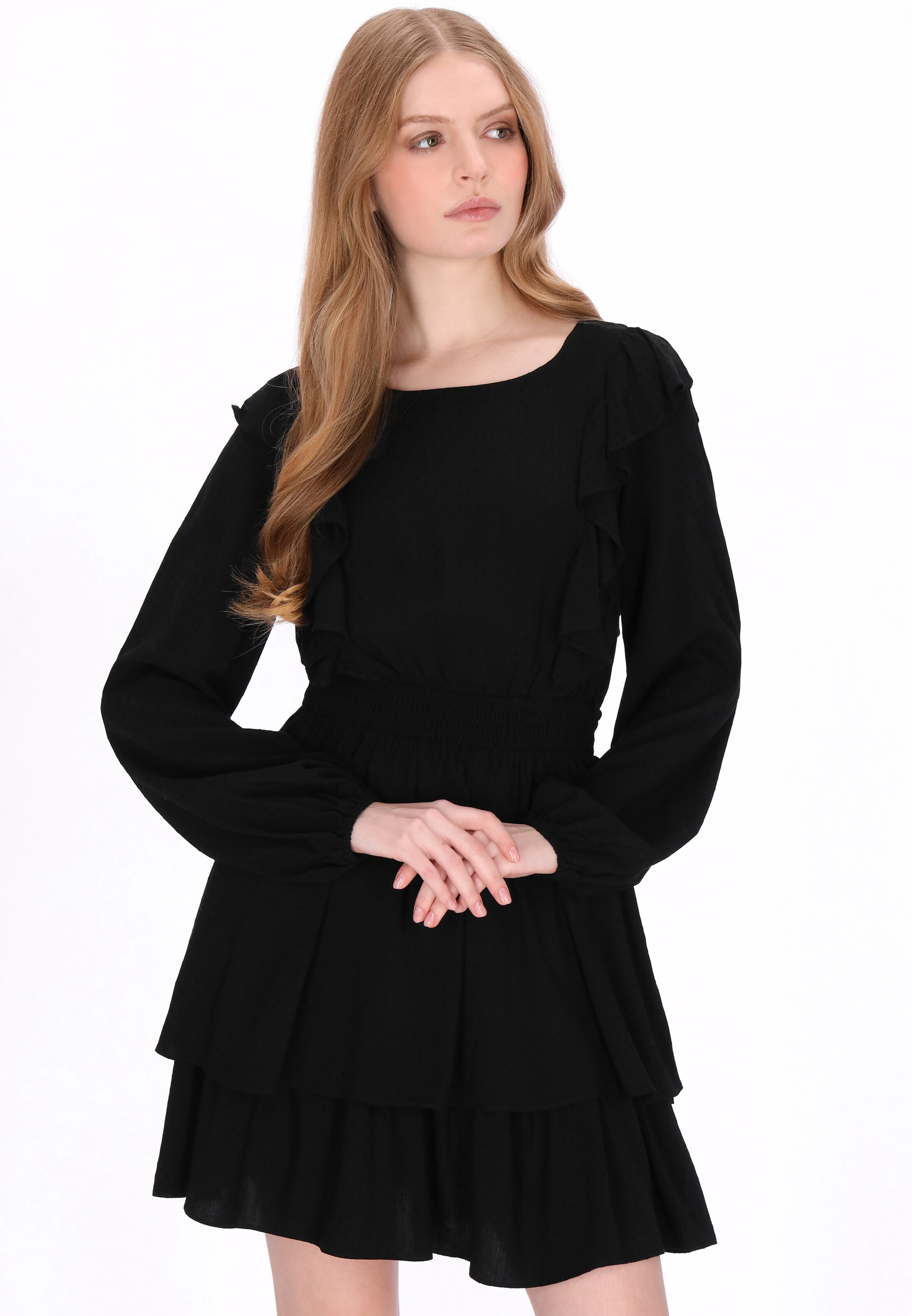 DreiMaster Vintage - Vestido en negro: frente