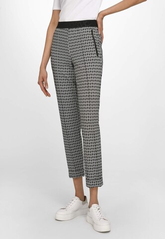 Basler Slim fit Pants ' LEA' in Grey: front