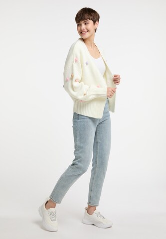 MYMO Knit cardigan 'Nolie' in White