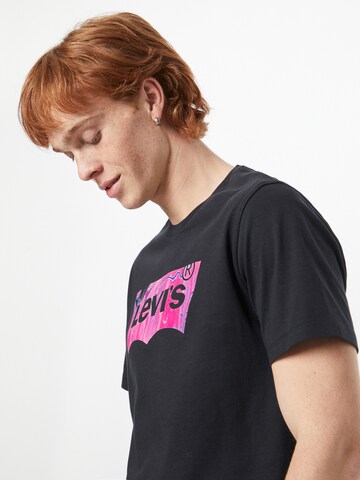 LEVI'S ® Regular Shirt 'Graphic Crewneck Tee' in Schwarz