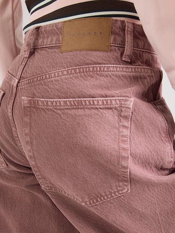TOPSHOP Barrel Džínsy - Fialová