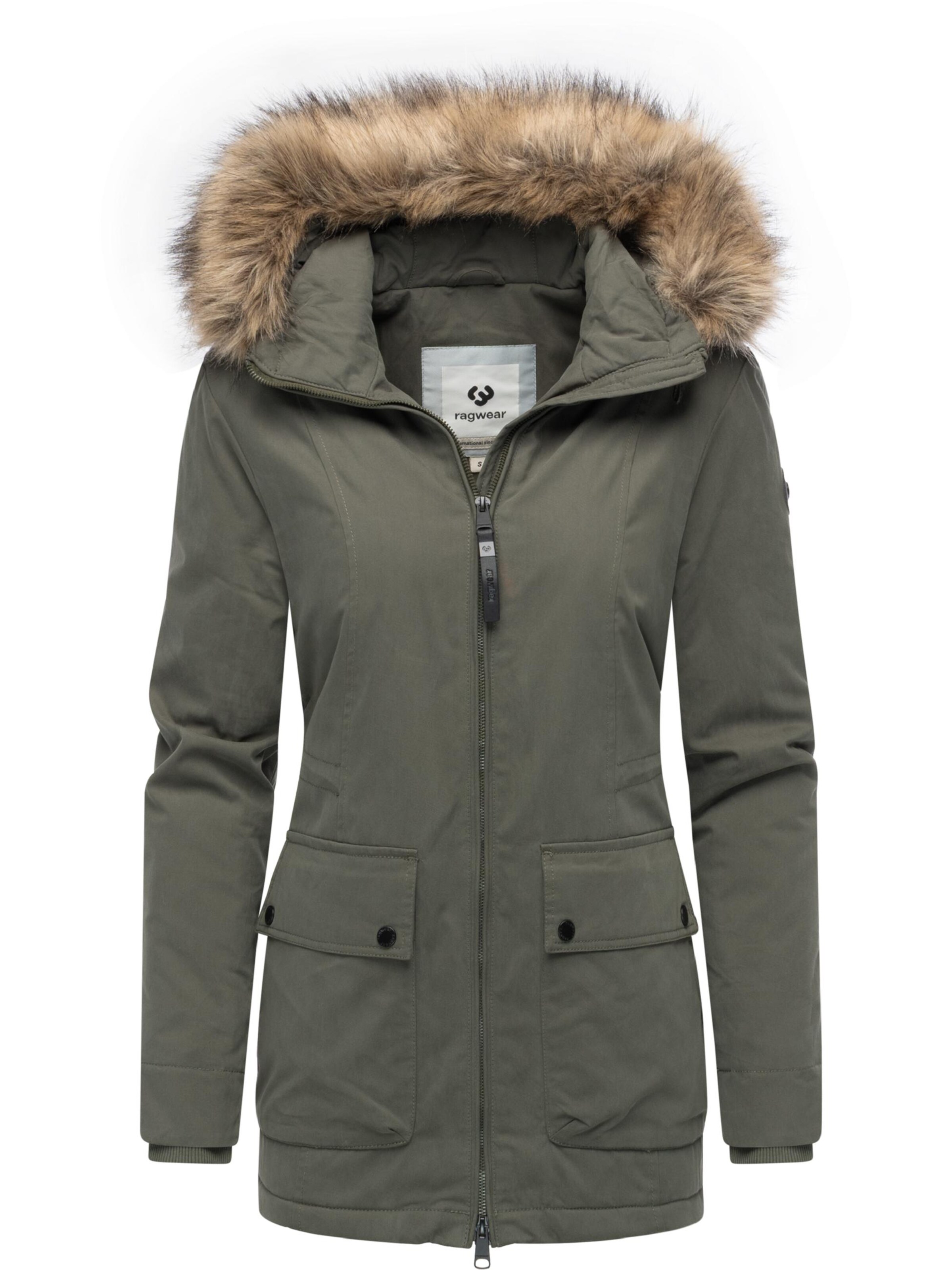 Ragwear Płaszcz zimowy 'Monadetta Youmodo' w kolorze zielony