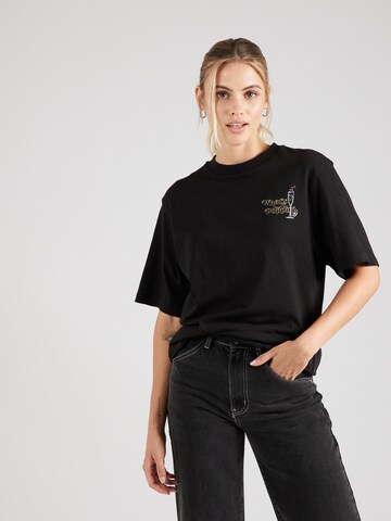 HUGO Koszulka 'Dalonia' w kolorze czarny: przód