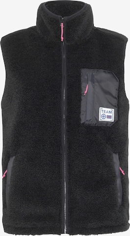 CHIEMSEE Weste ' aus weichem Sherpa Fleece ' in Schwarz: Vorderseite