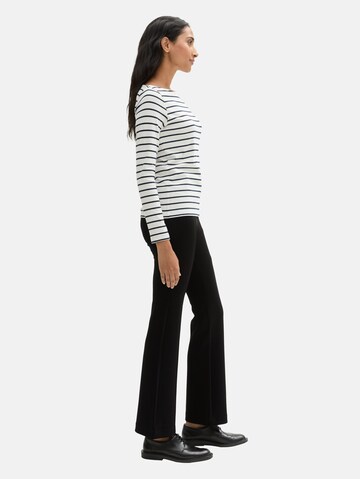 TOM TAILOR Flared Leggings in Schwarz