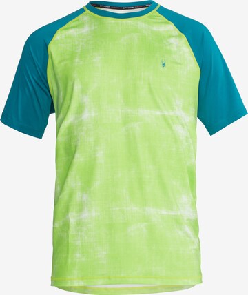 SpyderTehnička sportska majica - zelena boja: prednji dio