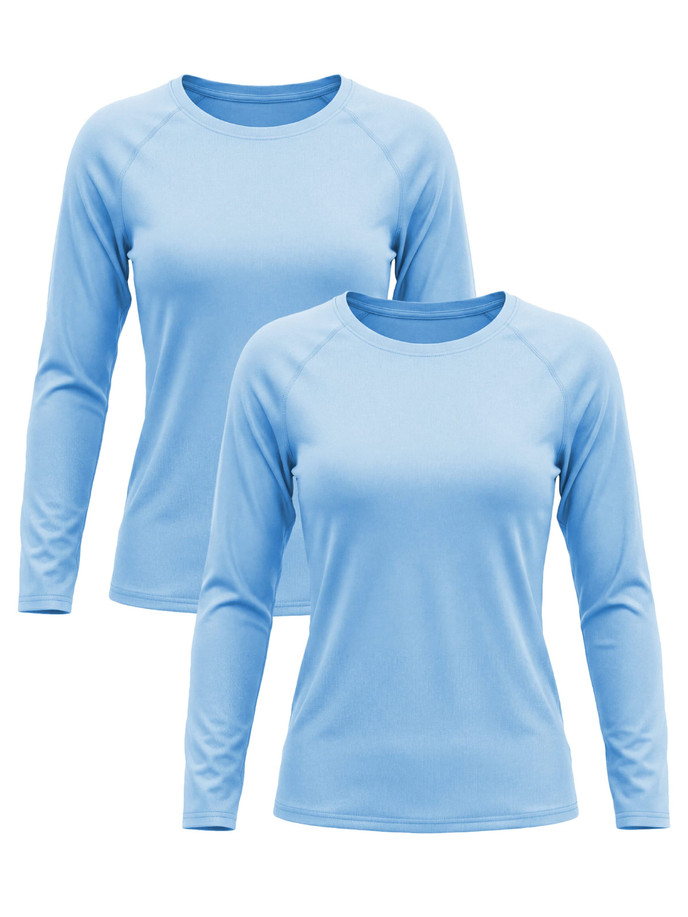 MEETWEE Shirt '2-Pack UV Protection Shirt' in Blauw: voorkant