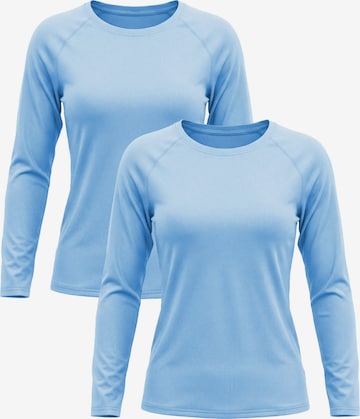 MEETWEE Shirt '2-Pack UV Protection Shirt' in Blauw: voorkant