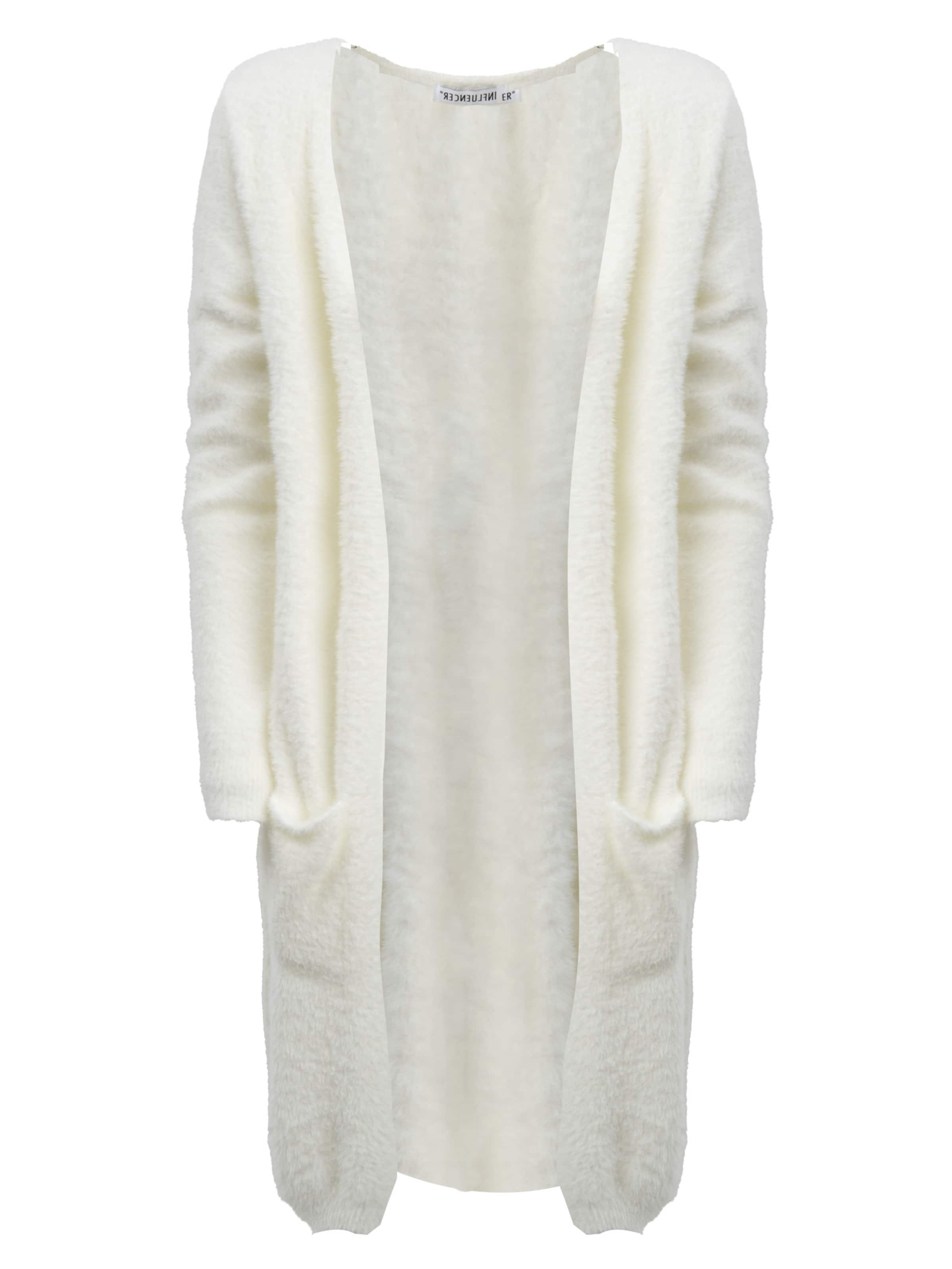 Influencer Knit cardigan in White: front