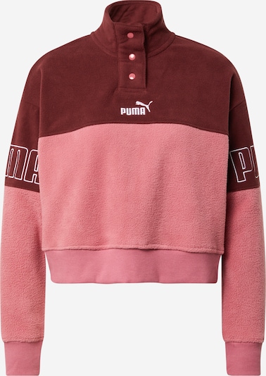 PUMA Athletic Sweater in Orchid / Red violet / White, Item view