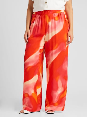 Vero Moda Curve Wide leg Pants 'JADE' in Red: front