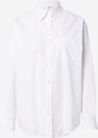 GAP - Blusa 'POPLIN' em branco: frente