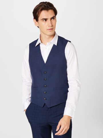 BURTON MENSWEAR LONDON Suit Vest in Blue: front